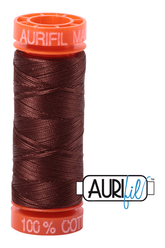 Aurifil Mako 50wt Cotton 200 m 220 yd. spool - 2360 Chocolate